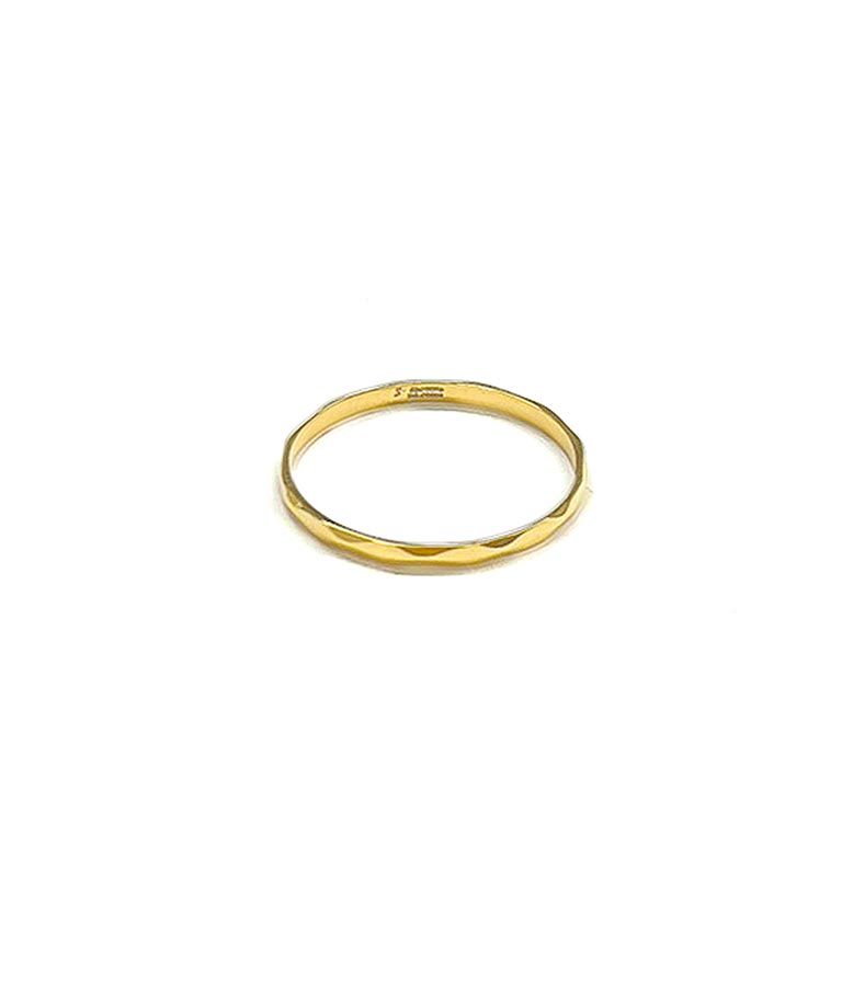 金属アレルギー対応 サージカル ステンレス 316L カッティング デザイン リング 369-9148
