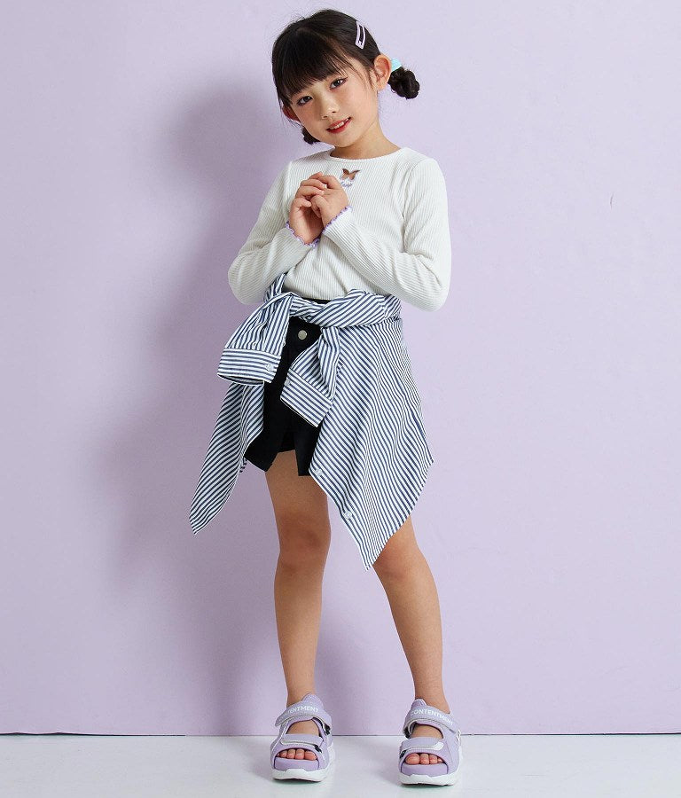ストライプ ビッグ シャツ【親子お揃い】 424-2985