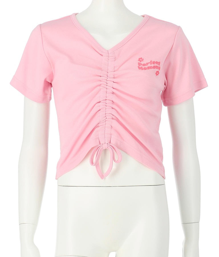 シャーリングトップスカットソー