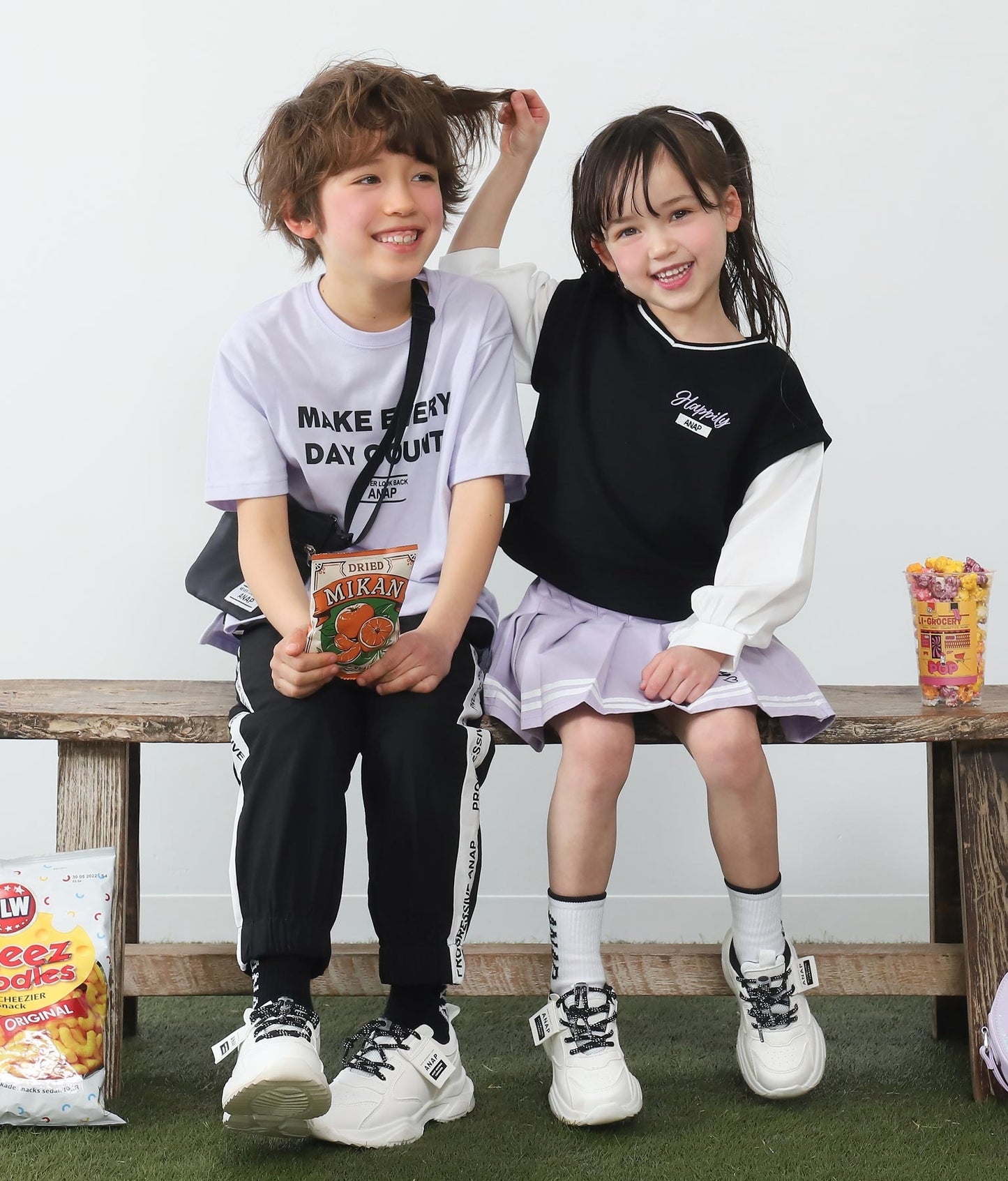 サコッシュ付きビッグTシャツ 423-2740