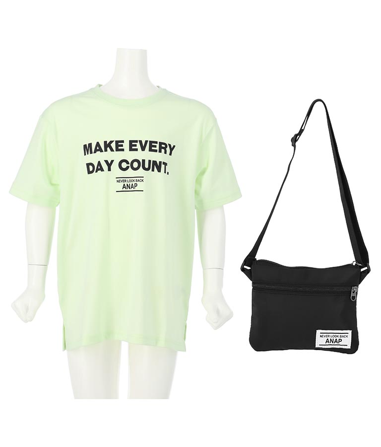 サコッシュ付きビッグTシャツ 423-2740