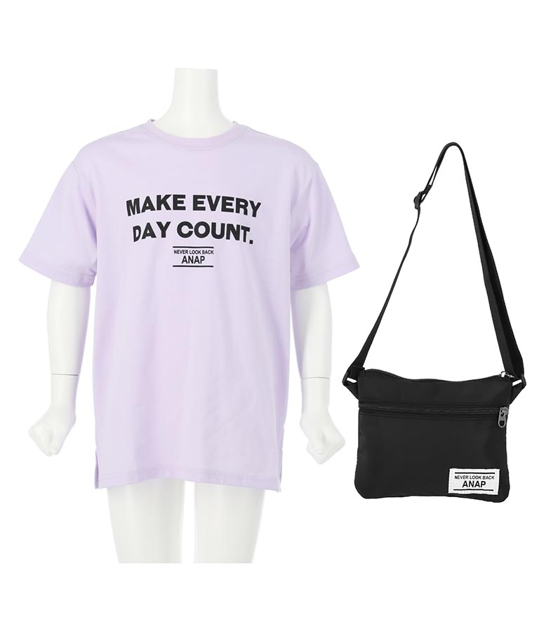 サコッシュ付きビッグTシャツ 423-2740