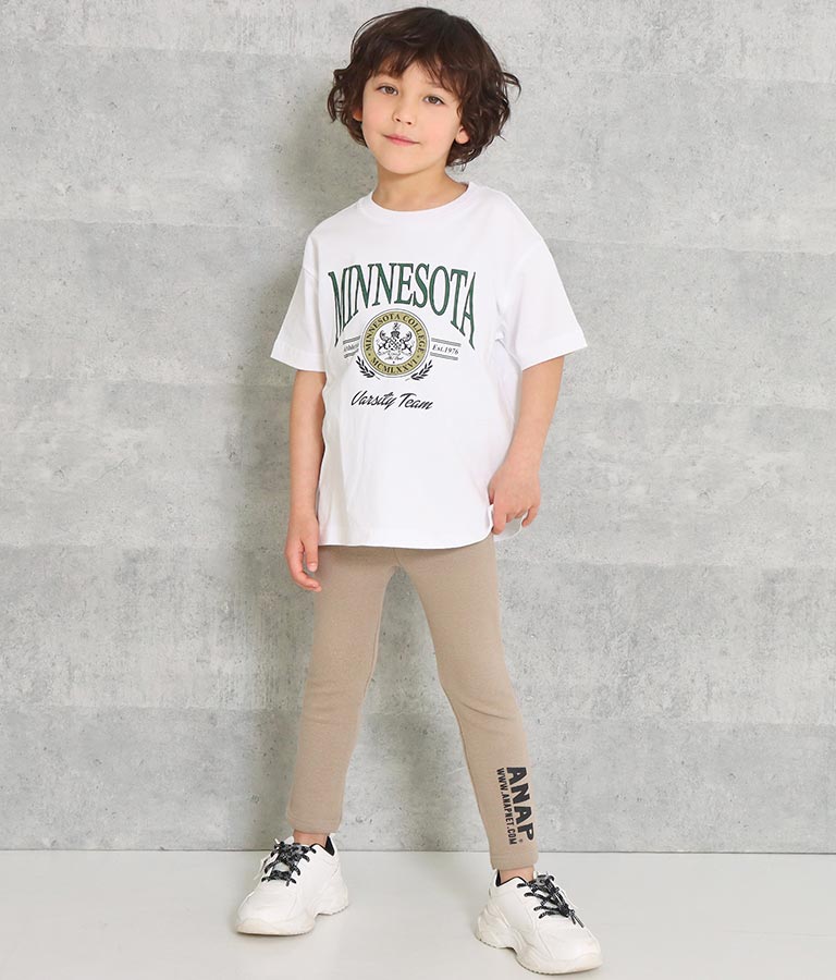カレッジ プリント ビッグ Tシャツ 423-2807