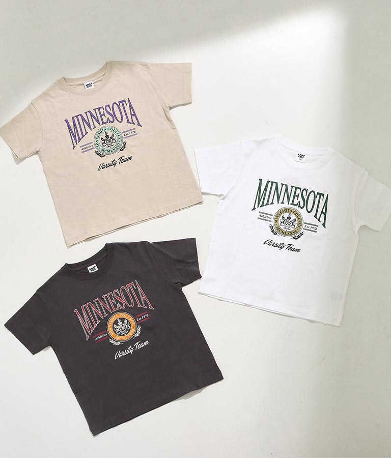 カレッジ プリント ビッグ Tシャツ 423-2807