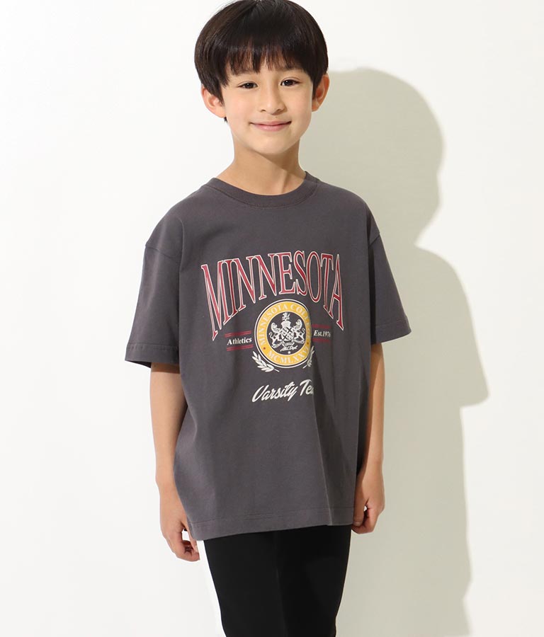カレッジ プリント ビッグ Tシャツ 423-2807