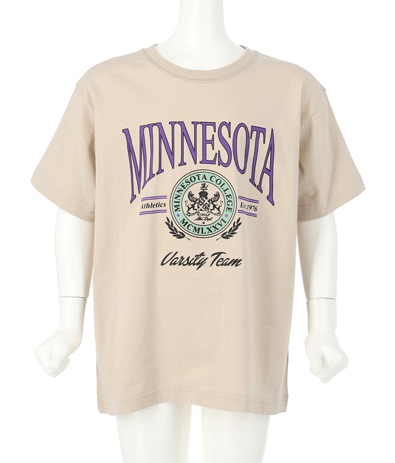 カレッジ プリント ビッグ Tシャツ 423-2807