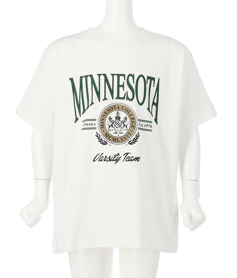 カレッジ プリント ビッグ Tシャツ 423-2807