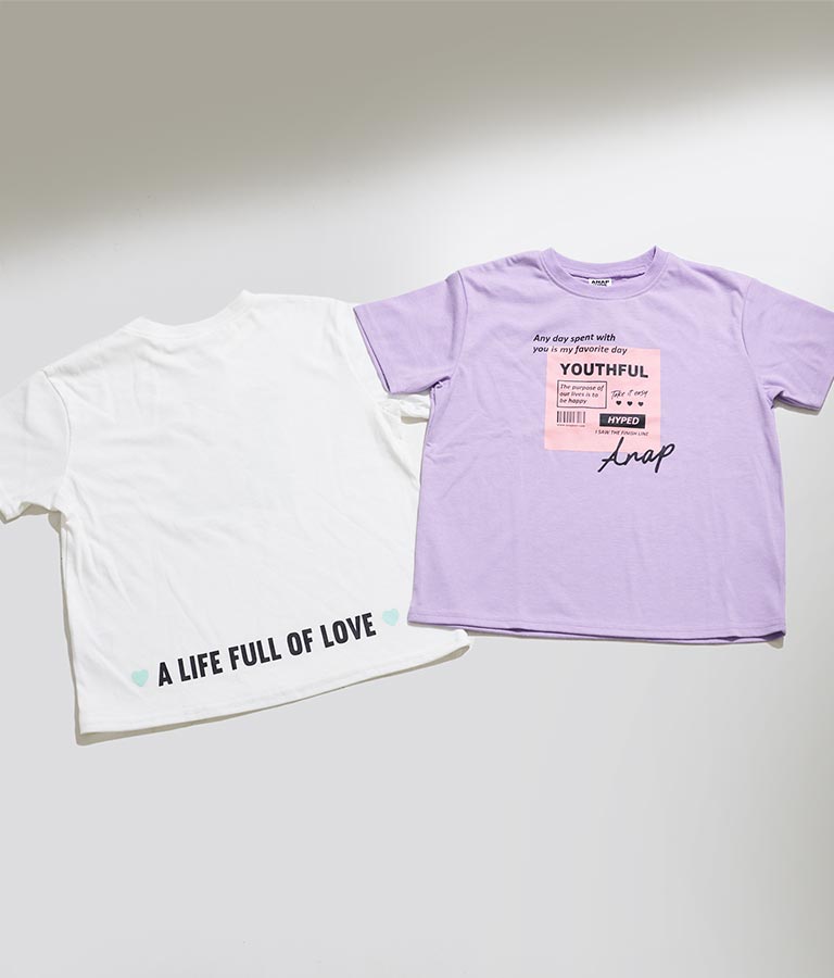 カラー ボックス ロゴ ビッグ Tシャツ 423-2837
