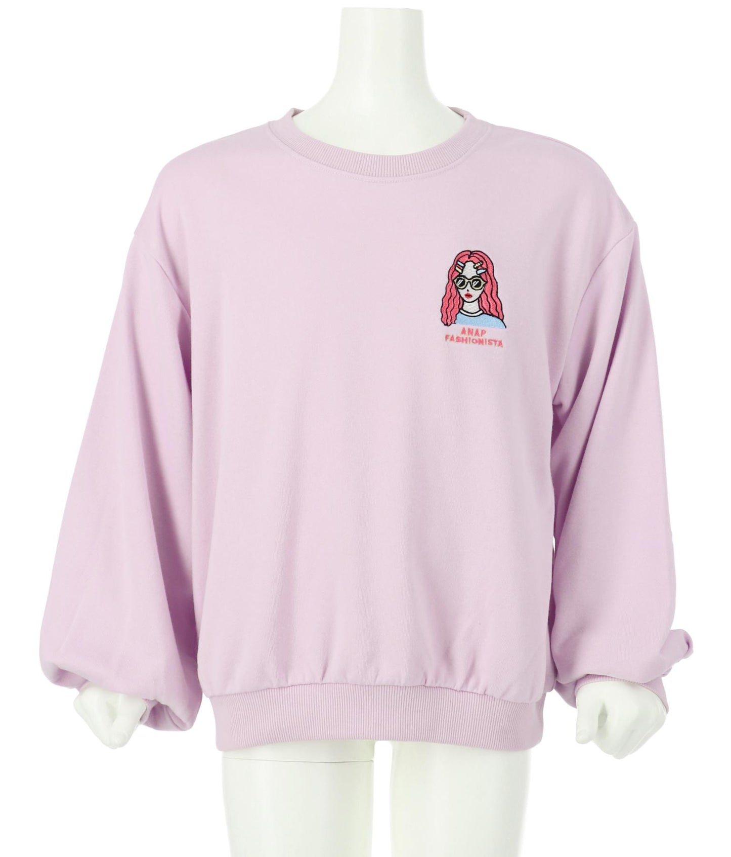 ワンポイント 刺繍 ミニ裏毛 トレーナー 423-2892