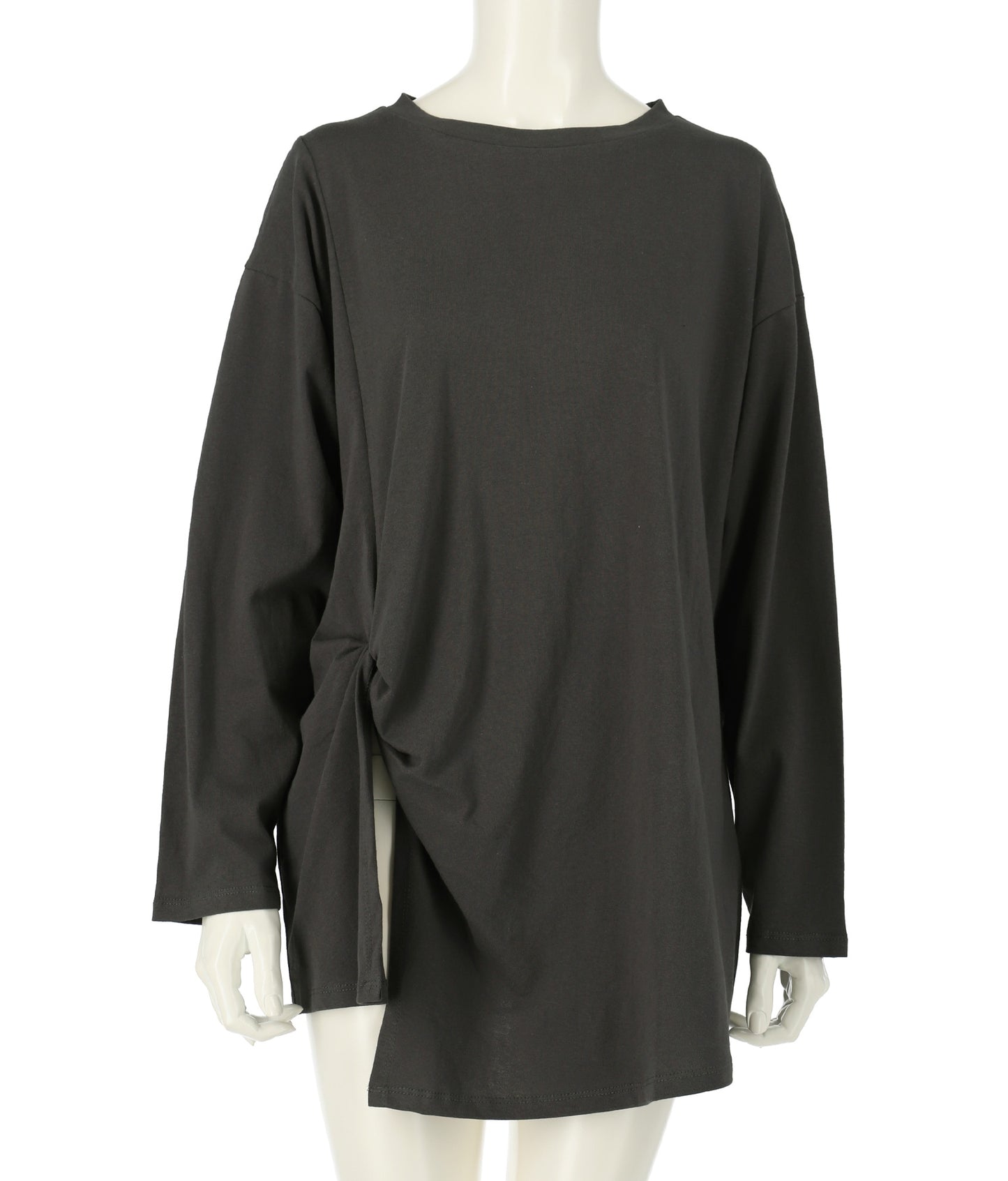 フロント ツイスト バック 刺繍 ロンT 153-5267