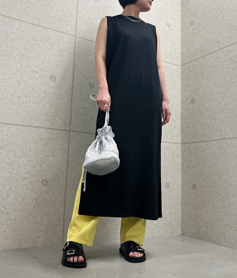 ミニ裏毛 ノースリーブ ロング ワンピース 797-8890