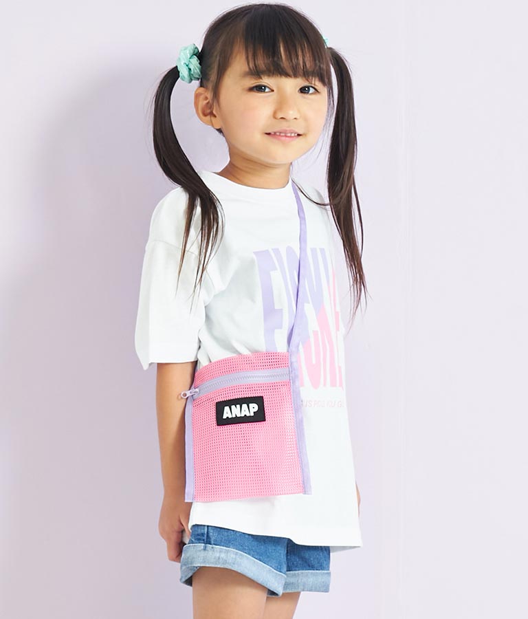 メッシュサコッシュ付きビッグTシャツ