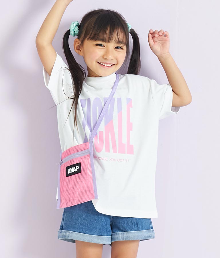 メッシュ サコッシュ付き ビッグTシャツ 423-3075