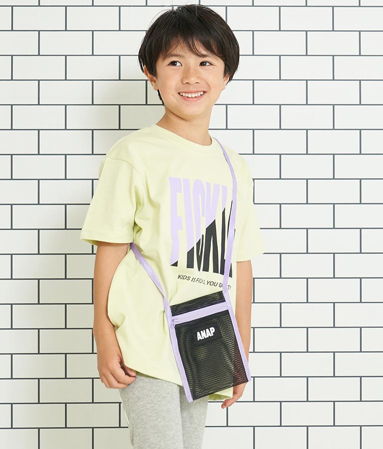 メッシュ サコッシュ付き ビッグTシャツ 423-3075