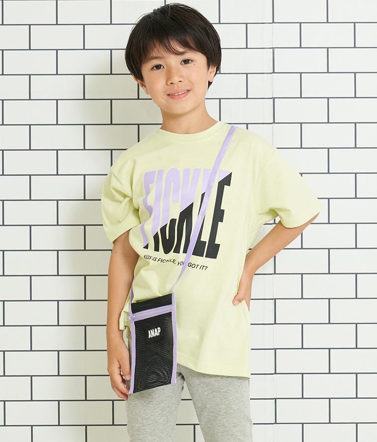 メッシュ サコッシュ付き ビッグTシャツ 423-3075