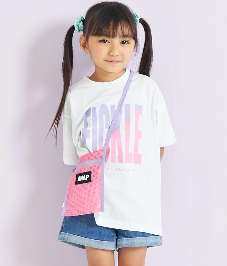 メッシュ サコッシュ付き ビッグTシャツ 423-3075