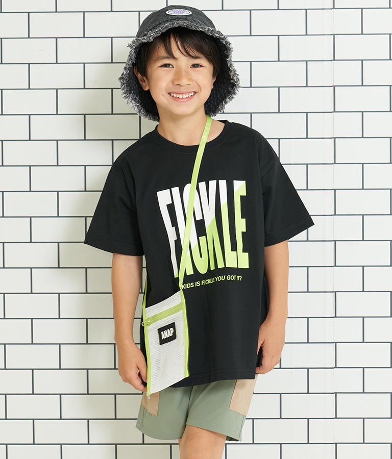 メッシュ サコッシュ付き ビッグTシャツ 423-3075