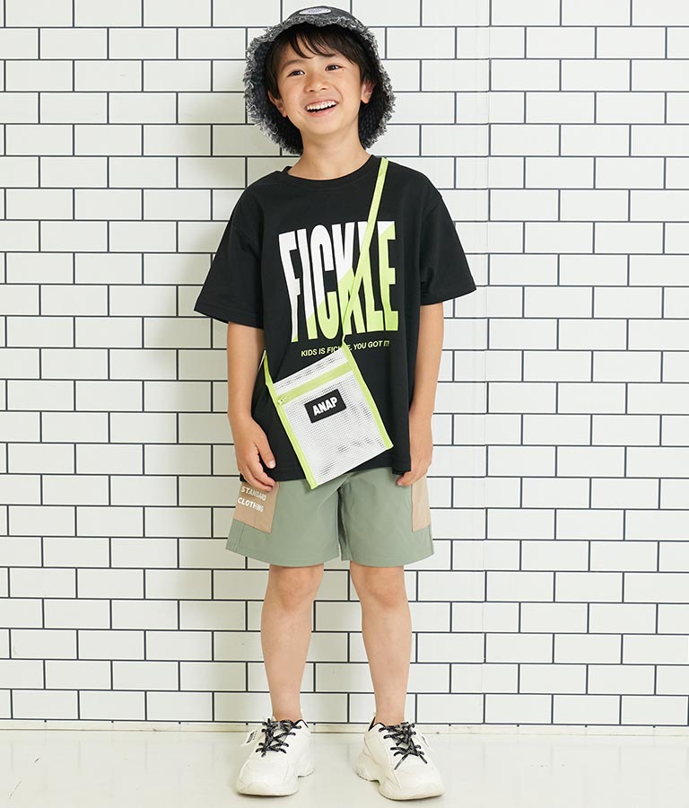 メッシュ サコッシュ付き ビッグTシャツ 423-3075