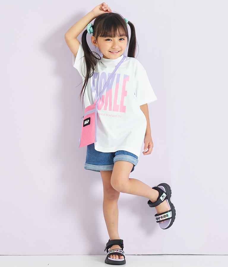 メッシュ サコッシュ付き ビッグTシャツ 423-3075
