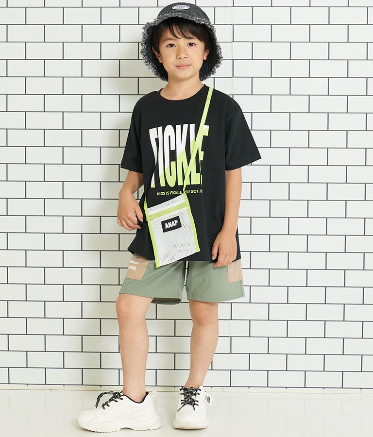 メッシュ サコッシュ付き ビッグTシャツ 423-3075