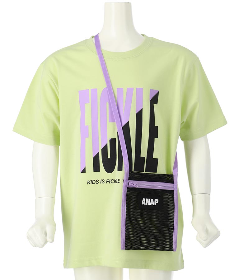 メッシュ サコッシュ付き ビッグTシャツ 423-3075