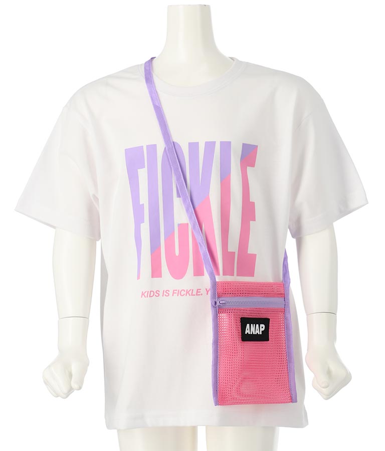 メッシュ サコッシュ付き ビッグTシャツ 423-3075
