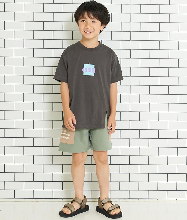 フロントスリットビッグTシャツ 423-3076