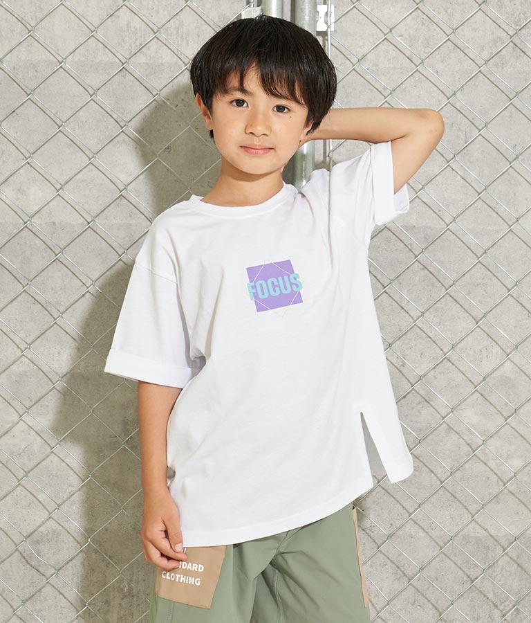 フロントスリットビッグTシャツ 423-3076