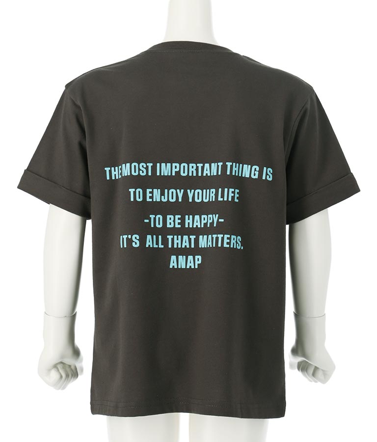フロントスリットビッグTシャツ 423-3076