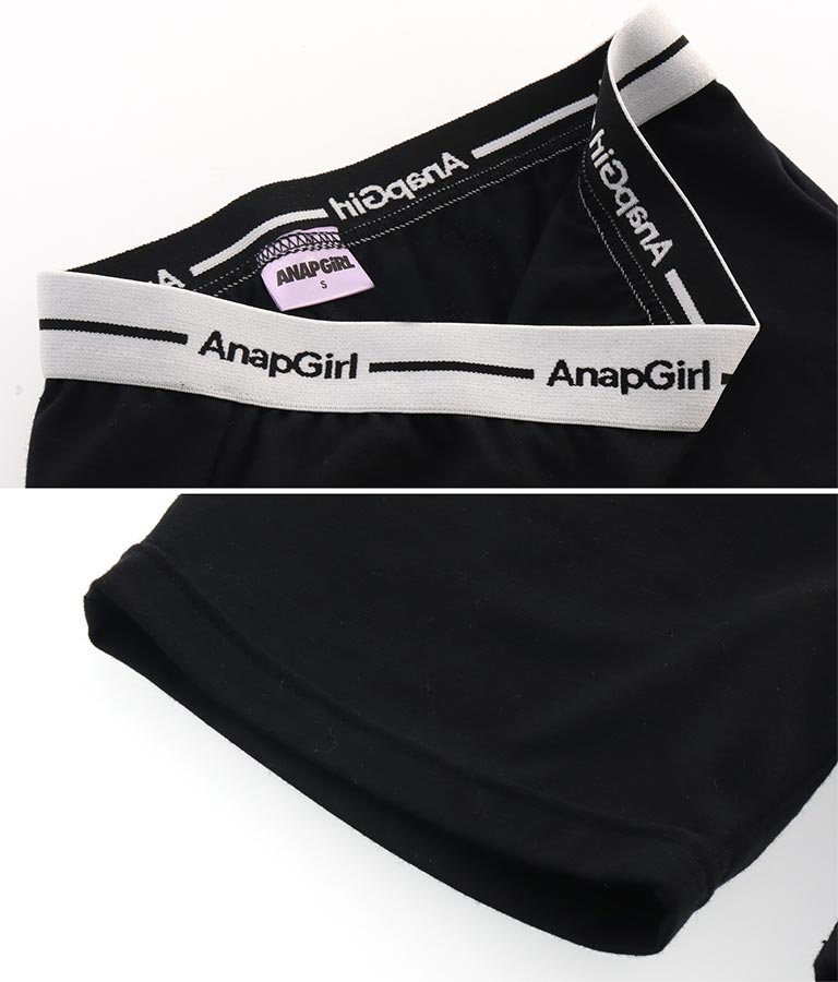 ロゴ3分丈レギンス 912-7202