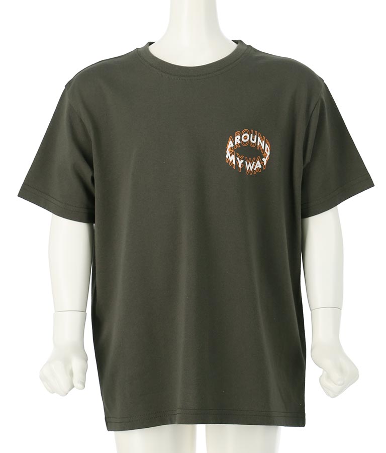 バック プリント ビッグ Tシャツ【親子お揃い】 423-3080