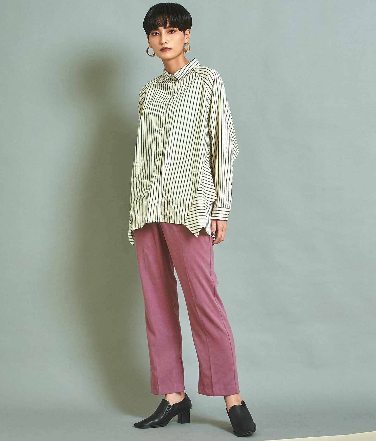 起毛ツイルインサイドスリットパンツ 362-8898