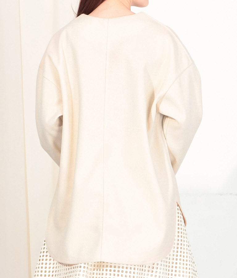 カットメルトンパールデザインプルオーバー