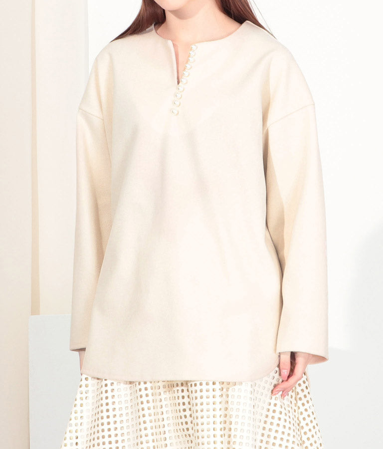 カット メルトン パール デザイン プルオーバー 363-8953