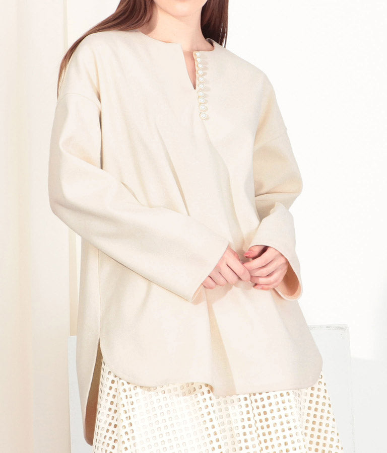 カット メルトン パール デザイン プルオーバー 363-8953