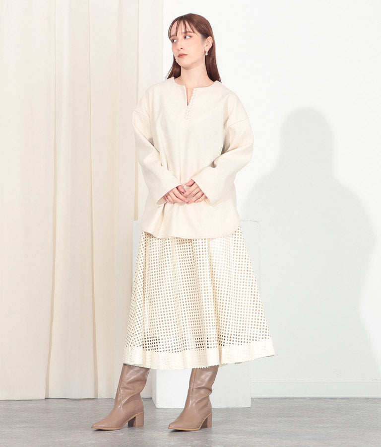 カット メルトン パール デザイン プルオーバー 363-8953