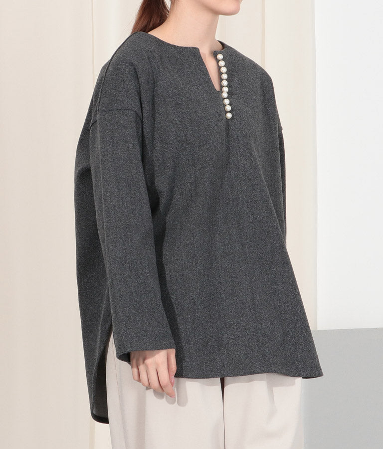 カット メルトン パール デザイン プルオーバー 363-8953