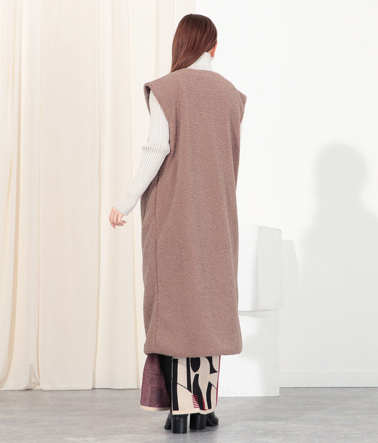 ボア ロング ジレ 364-8950