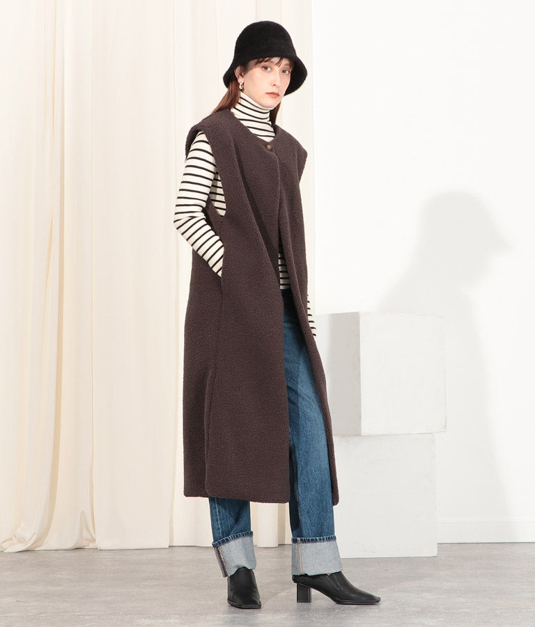 ボア ロング ジレ 364-8950