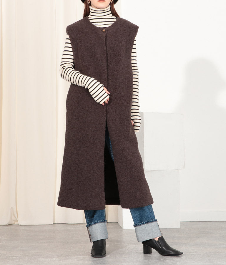 ボア ロング ジレ 364-8950