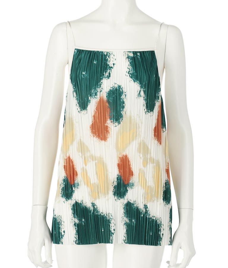 アート プリント プリーツ キャミソール 【セットアップ着用可】 363-9204