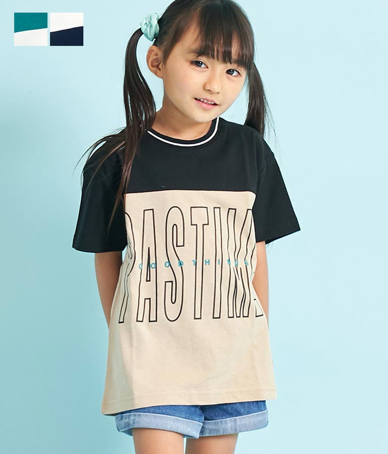 バイカラービッグTシャツ【親子お揃い】 423-3064