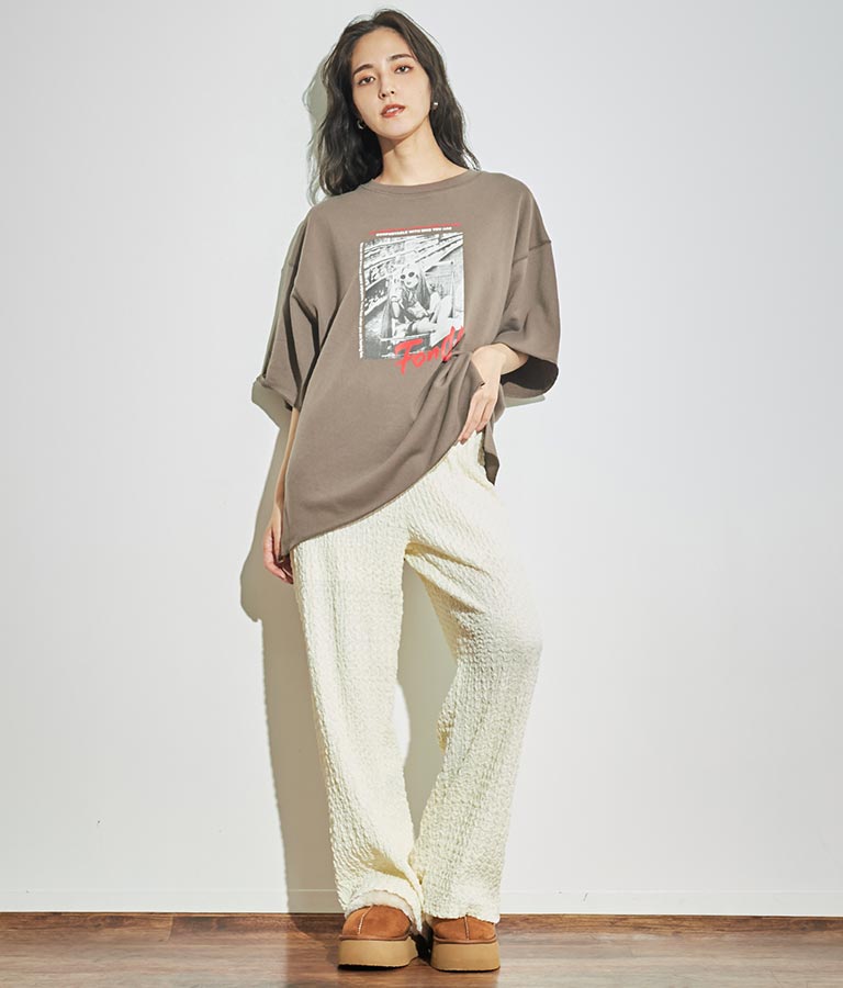 フォトプリント ミニ裏毛 Tシャツ 793-9013