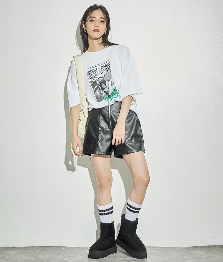 フォトプリント ミニ裏毛 Tシャツ 793-9013