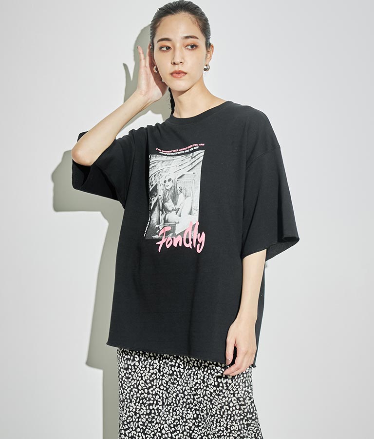 フォトプリント ミニ裏毛 Tシャツ 793-9013