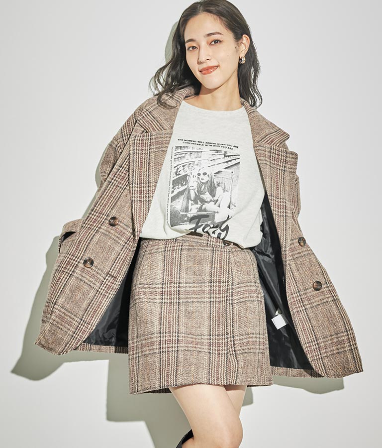 フォトプリント ミニ裏毛 Tシャツ 793-9013