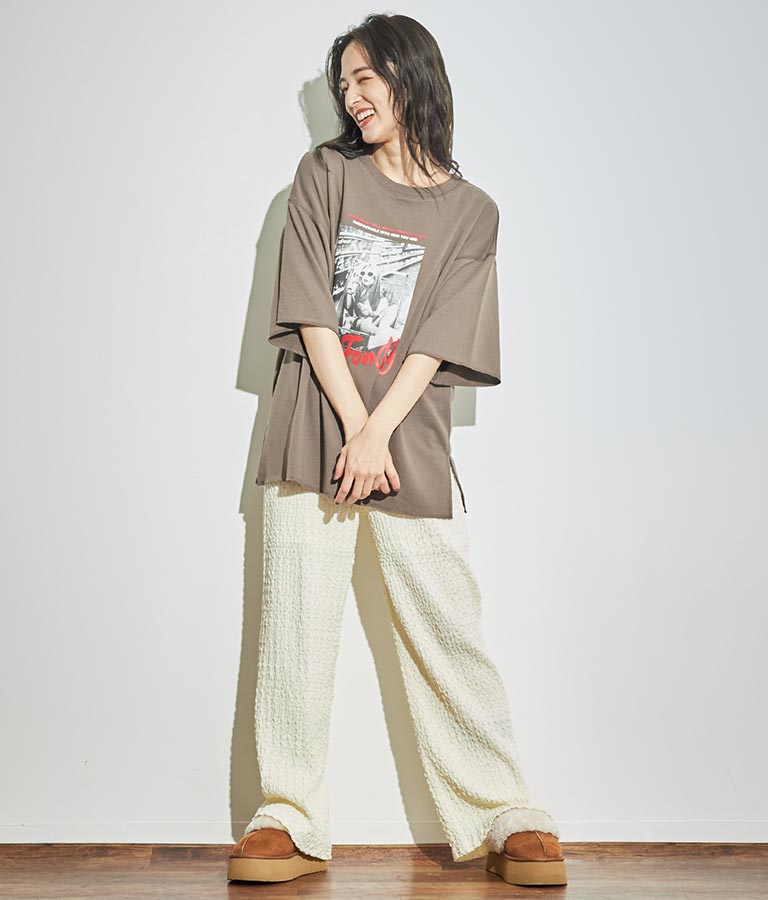 フォトプリント ミニ裏毛 Tシャツ 793-9013