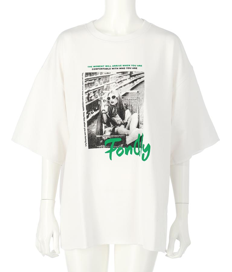 フォトプリント ミニ裏毛 Tシャツ 793-9013