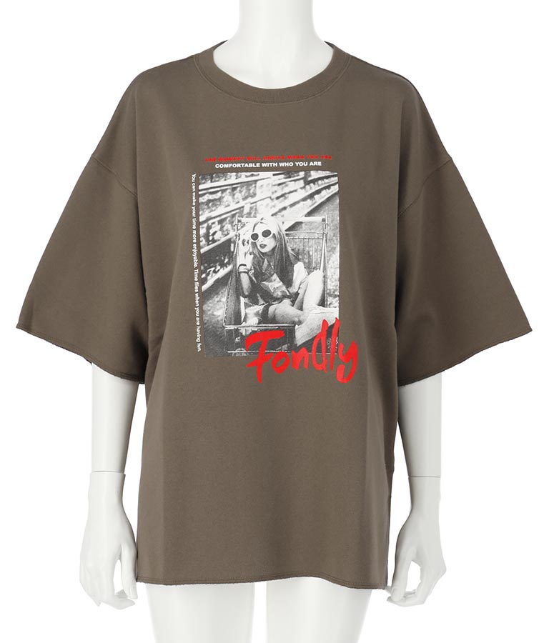 フォトプリント ミニ裏毛 Tシャツ 793-9013