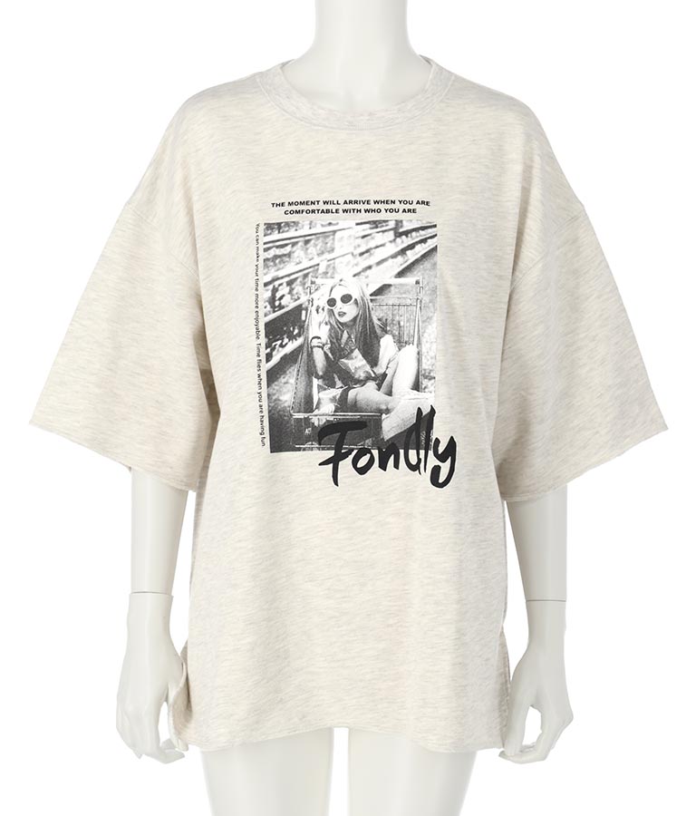 フォトプリント ミニ裏毛 Tシャツ 793-9013